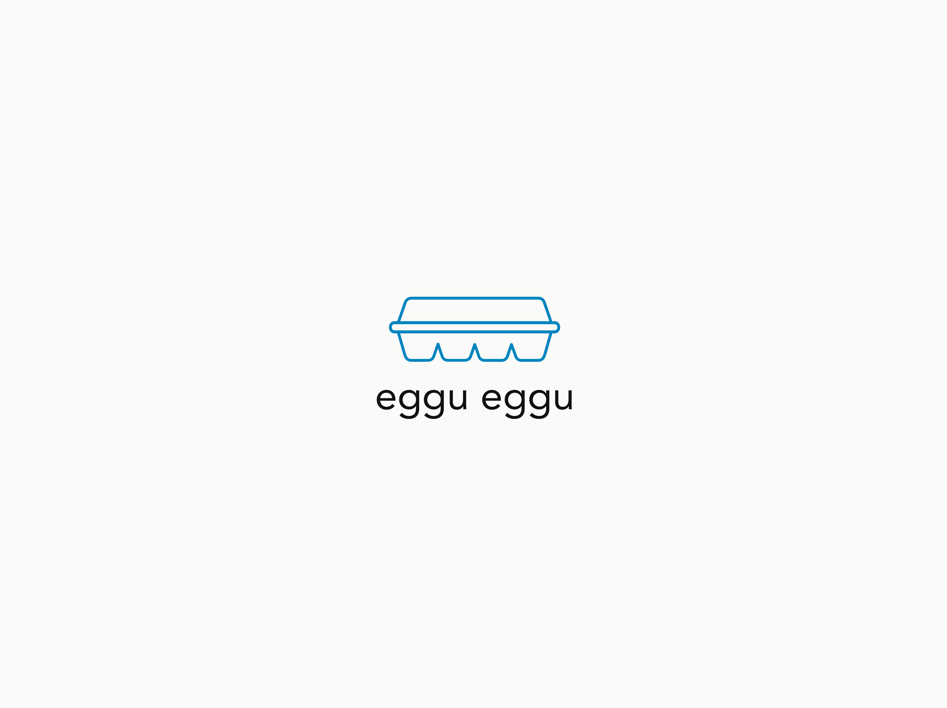 An image of the eggu eggu logo, which is an abstract carton of eggs vector.